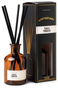 Αρωματικό Χώρου Με Στικς Apothecary Diffuser Teak And Tobacco 88ml Paddywax Glass