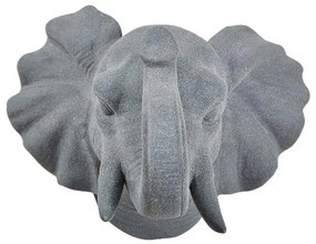 Διακοσμητική Πορσελάνινη Φιγούρα Ελέφαντα 341316 24x20x22cm Grey Villa Collection Πορσελάνη