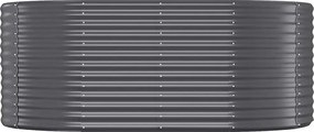 vidaXL Ζαρντινιέρα Ανθρακί 175x100x68εκ Γαλβανισμένος χάλυβας