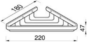 Σπογγοθήκη Geesa Basket III γωνιακή