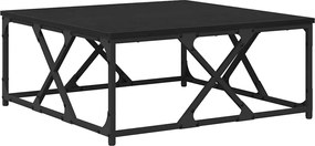 vidaXL Τραπεζάκι σαλονιού Μαύρη Οξυά 70 x 70 x 30 cm