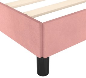 Πλαίσιο Κρεβατιού με Κεφαλάρι Ροζ 160x200 εκ. Βελούδινο 3125646