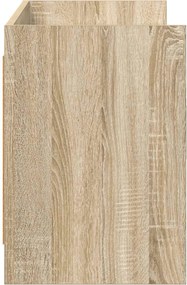 vidaXL Ντουλάπι TV 130 x 33 x 47 εκ Sonoma Δρυς Επεξεργασμένο Ξύλο