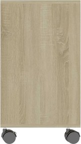 vidaXL Τραπέζι Βοηθητικό Sonoma Δρυς 70x35x60,5 εκ. Επεξεργασμένο Ξύλο