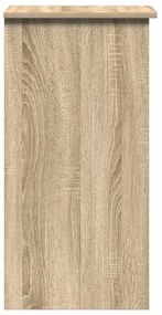 vidaXL Γραφείο με Ράφια Sonoma Δρυς 110x45x157 εκ. από Μοριοσανίδα