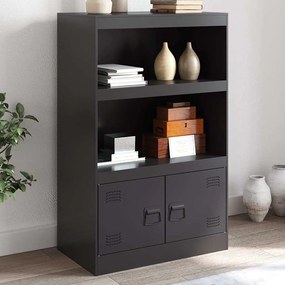 vidaXL Ντουλάπι Μαύρο 67x39x107 εκ. από Ατσάλι
