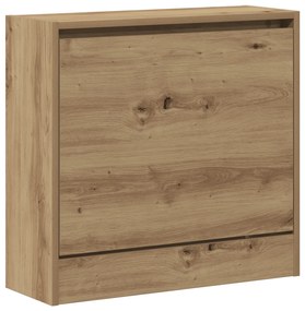vidaXL Ντουλάπα Παπουτσιών Καρυδιά 60x21x57 εκ Επεξεργασμένο Ξύλο