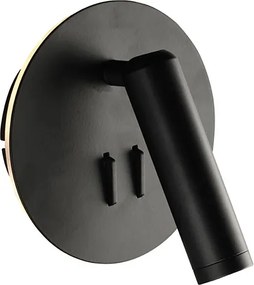 Απλίκα Τοίχου LED Aca Zeus SF1801LEDB Black