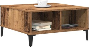 vidaXL Τραπεζάκι σαλονιού Παλιό Ξύλο 60 x 60 x 30 cm