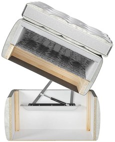 Επενδυμένο κρεβάτι Romantic-140 x 200 εκ.-Gkri