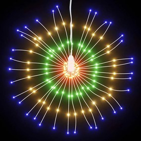 vidaXL Φωτάκια Χριστουγεννιάτικα 4 Τεμ. 140 LED Πολύχρωμα 17 εκ.