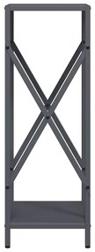Ράφι για καυσόξυλα Ανθρακί 34x25x70 cm Ατσάλι ψυχρής έλασης 864321