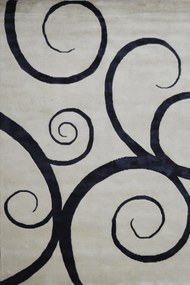 Χαλί New Nepal 7063 Beige-Black 160X230cm