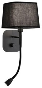 Απλίκα Φωτιστικό Τοίχου Μαύρο Hendrix 4174601 Viokef-4174601-Μαύρο 4174601