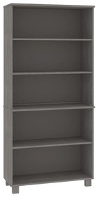 vidaXL Ντουλάπι HAMAR Ανοιχτό Γκρι από Μασίφ Ξύλο Πεύκου