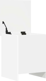 vidaXL Θήκη Αποθήκευσης Λευκό 40 x 40,5 x 50 cm Επεξεργασμένο Ξύλο