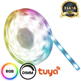 Ταινία LED 12V Smart Tuya WiFi IP65 CCT και RGB 3m Dimmable