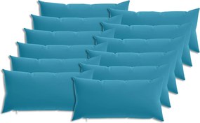 vidaXL Κάλυμμα Μαξιλαριού 12 pcs HEERLEN Γαλάζιο 40 x 80 cm