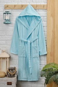 Stewehome Μπουρνούζι με Κουκούλα Γαλάζιο S XL (L/XL)