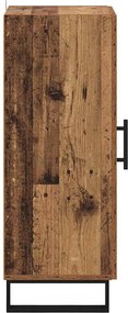 vidaXL Πλαϊνό γραφείο Παλιό Ξύλο 34,5 x 34 x 90 εκ.