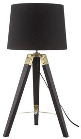 Πορτατίφ Aca Mousse TF17701TBBB Black/Wood