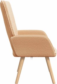 vidaXL Πολυθρόνα Μπεζ 62 x 67 x 95,5 εκ Υφάσματος Sherpa