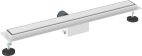 vidaXL 2 σε 1 εκροή ντους Ασημί 80 cm Ανοξείδωτο Ατσάλι 304