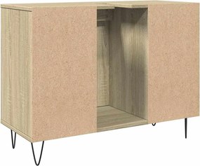 vidaXL Ντουλάπι Μπάνιου Sonoma Δρυς 80 x 33 x 60 εκ. από Επεξεργ. Ξύλο