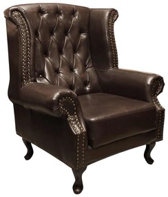 ΠΟΛΥΘΡΟΝΑ-ΜΠΕΡΖΕΡΑ T.CHESTERFIELD POLINA HM0053.01 PU ΣΚ.ΚΑΦΕ 83x75x107 εκ.