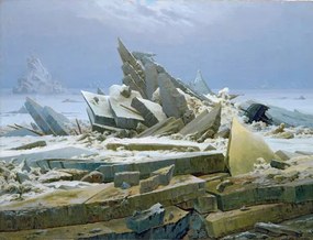 Αναπαραγωγή The Polar Sea, 1824, Friedrich, Caspar David