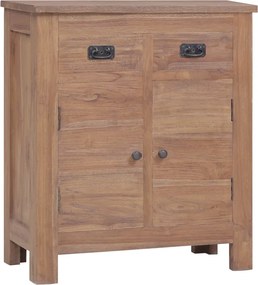 vidaXL Ντουλάπι με Συρτάρια 65 x 30 x 75 εκ. από Μασίφ Ξύλο Teak