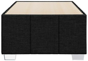 vidaXL Σκελετός Κρεβατιού Χωρίς Στρώμα Μαύρο 100x200 εκ. Υφασμάτινο