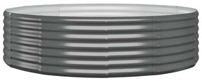 vidaXL Ζαρντινιέρα Ανθρακί 140x140x36εκ Γαλβανισμένος χάλυβας