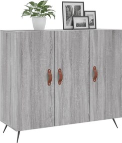 vidaXL Ντουλάπι Γκρι Sonoma 90 x 34 x 80 εκ. από Επεξεργασμένο Ξύλο