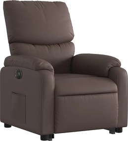 vidaXL Πολυθρόνα Ηλεκ Ανακλινόμενη με Ανύψωση Συνθετικό Δέρμα