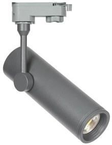 Σποτ Μαγνητικής Ράγας Lape VK/04052TR/G/L 3-phase GU10/PAR16 max 12W Led L19cm IP20 Grey VKLed