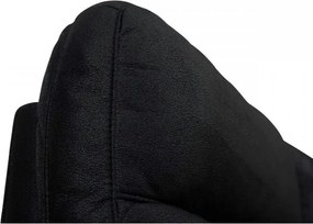 Selesta 2-Seater Black Fabric