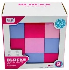 Σετ κατασκευών DIY με τουβλάκια - 9τεμ - 6681-6
