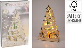 ΠΑΡΑΔΟΣΙΑΚΆ WINTER SCENES XMAS TREE 15L 45CM