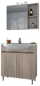 Bathroom Set ALFA  75 Silver Gray