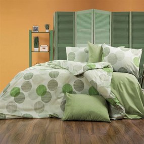 Σεντόνια Κοραλία 468 (Σετ 4τμχ) Green DimCol Queen Size 240x270cm Cotton-Polyester