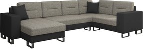 Γωνιακός καναπές Adoro-Αριστερή-Γκρι ανοιχτό - Γκρι σκούρο