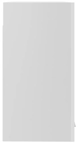 Ντουλάπι Κρεμαστό με Τζάμι Γυαλ. Λευκό 60x31x60 εκ. Μοριοσανίδα - Λευκό