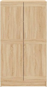 vidaXL Βιβλιοθήκη Χρώμα Sonoma Δρυς 82,5 x 30,5 x 150 εκ. Επεξ. Ξύλο