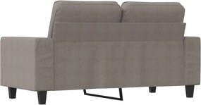 vidaXL Καναπές Διθέσιος Taupe 120 εκ. Υφασμάτινος