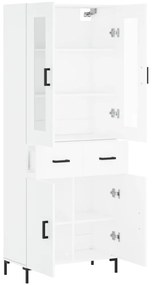 vidaXL Ντουλάπι Λευκό 69,5x34x180 εκ. από Επεξεργασμένο Ξύλο