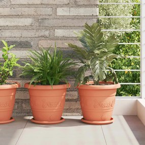 vidaXL Γλάστρες φυτών 6 pcs Κεραμιδί Ø 26 x 21.5 εκ Πλαστικό