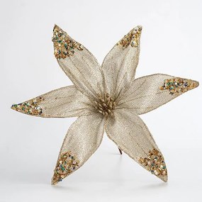 ΛΟΥΛΟΥΔΙ ΟΡΓΑΝΤΖΑ, ΣΑΜΠΑΝΙ ΜΕ GLITTER, 30CM - 6 ΤΕΜ
