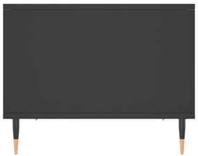Τραπεζάκι Σαλονιού Μαύρο 60x50x40 εκ. από Επεξεργασμένο Ξύλο - Μαύρο