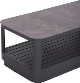 ΣΕΤ ΣΑΛΟΝΙ ΓΩΝΙΑ 3ΤΜΧ ELYSIA HM6187.01 ΣΚΟΥΡΟ ΓΚΡΙ ΑΛΟΥΜΙΝΙΟ-ΣΧΟΙΝΙ-P.E.ΥΦΑΣΜΑ